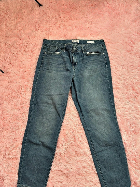 Jessica Simpson Denim - Jessica Simpson Rolled Crop Skinny Jeans Blue Waist 14/32